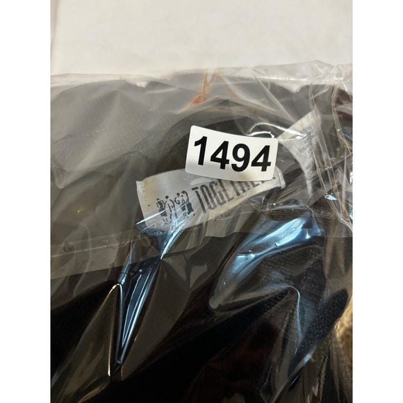 TOGETHER! Black Floral Embroidered V-Neck Wool Blend Sweater XL Vintage boho 90s - Picture 8 of 8